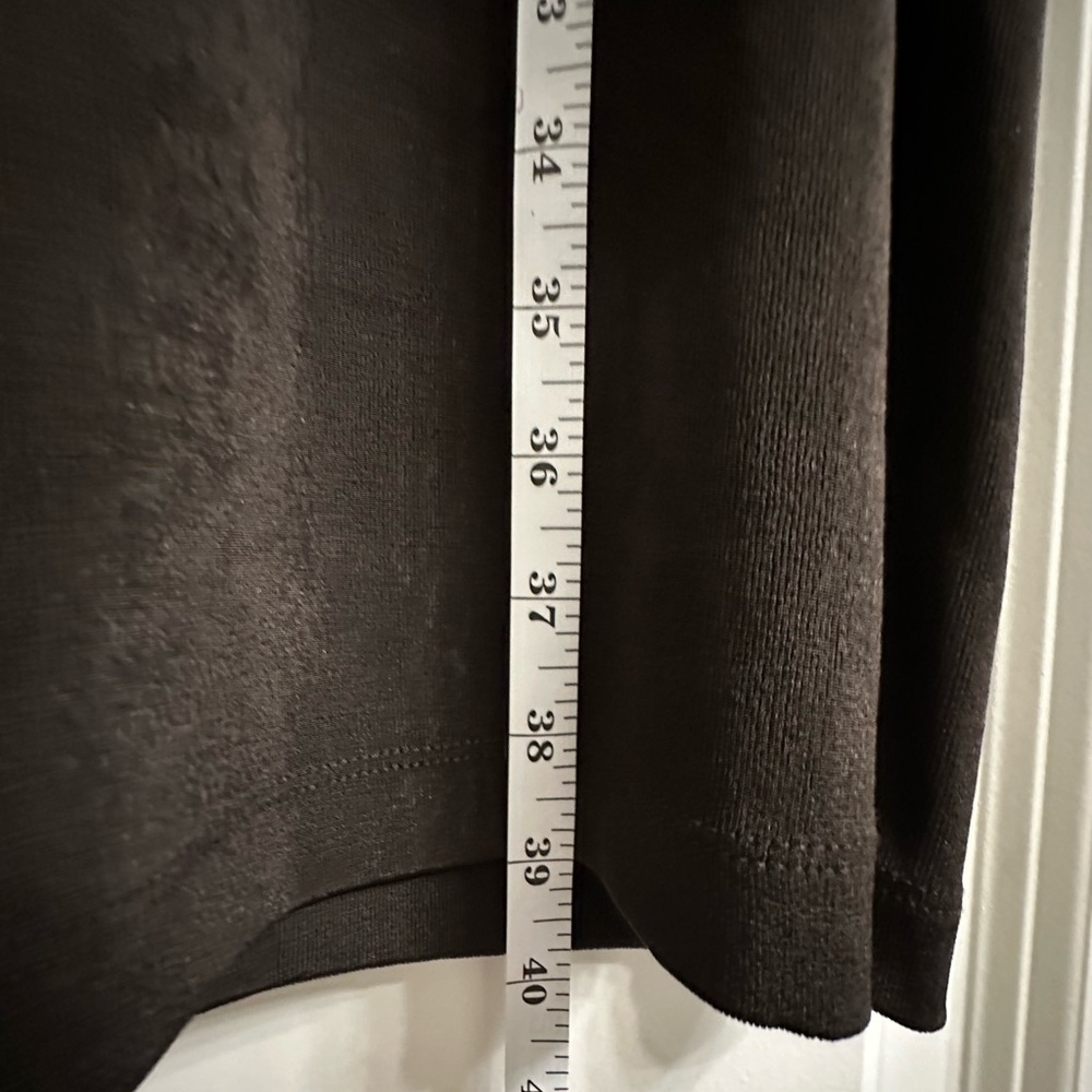 Chicos Travelers Slinky Wide Leg Pants Size 3P US XLP Pull On High Rise Brown - Picture 7 of 10